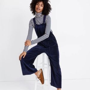 Madewell Texture & Thread Velour Corduroy Overalls